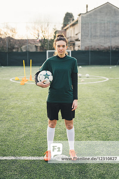 Porträt einer Fussballspielerin
