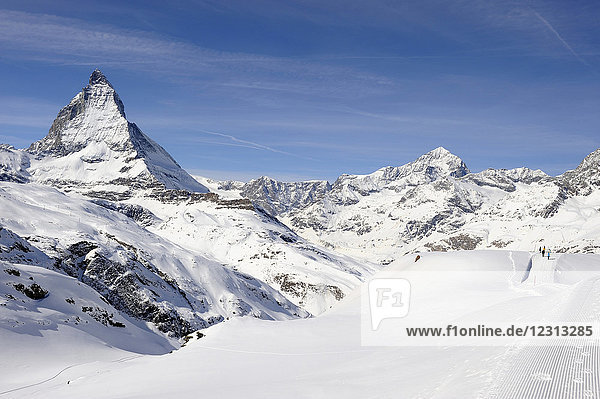 Switzerland  Canton of Vaud  Zermatt ski resort  Matterhorn