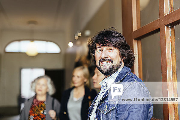 Portrait of smiling man