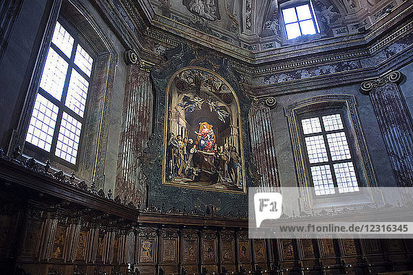 Italien  Lombardei  Bergamo  Città Bassa  Kirche San Bartolomeo  Madonna in trono con il Bambino e i santi  1516  Lorenzo Lotto