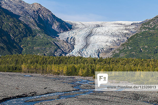 Exit Glacier  Kenai Fjords National Park  Alaska  Vereinigte Staaten von Amerika  Nord-Amerika