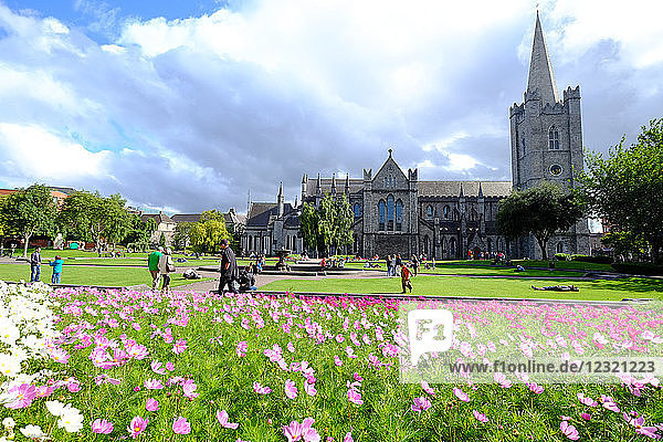 St. Patrick's Park und St. Patrick's Cathedral  Dublin  Republik Irland  Europa