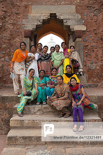 Gruppe von indischen Frauen  Neu-Delhi  Indien  Asien