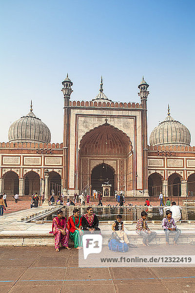Jama Masjid (Jama-Moschee)  Alt-Delhi  Delhi  Indien  Asien