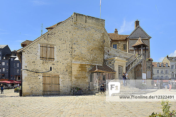 Die Lieutenance aus dem 18. Jahrhundert  ehemaliges Gouverneurshaus  Quai de la Quarantaine  Honfleur  Basse Normandie (Normandie)  Frankreich  Europa