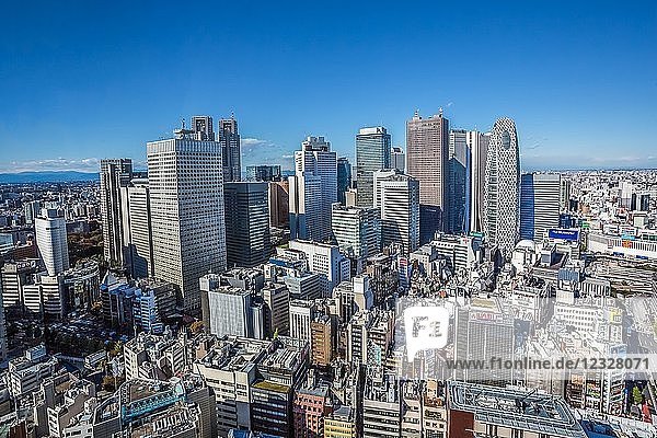 Japan  Tokio Stadt  Bezirk Shinjuku  Shinjuku Westside Skyline