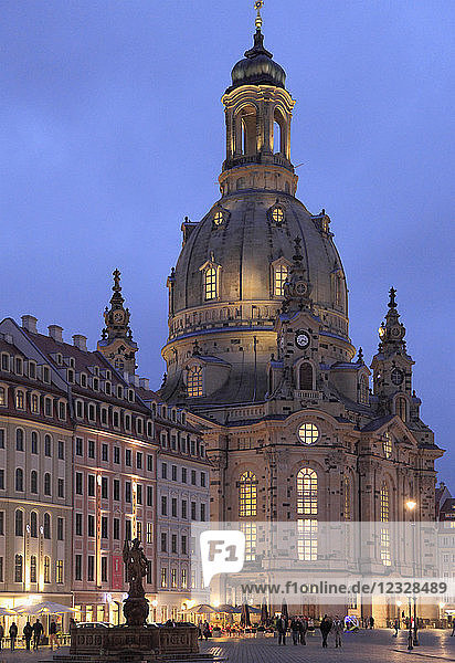 Deutschland  Sachsen  Dresden  Neumarkt  Frauenkirche  Liebfrauenkirche