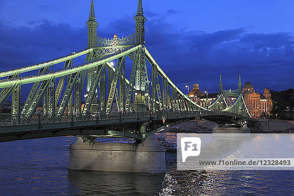Ungarn,  Budapest,  Freiheitsbrücke,  Fluss Donau