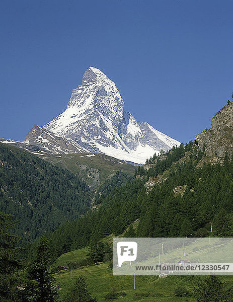Schweiz  Alpen  Zermatt  Matterhorn