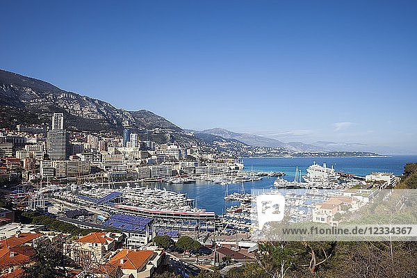 Principality of Monaco  Monaco  Monte Carlo  View to Port Hercule