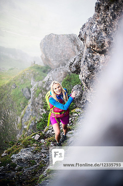 Austria  Salzburg State  Filzmoos  Female hiker