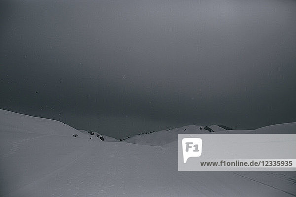 Austria  Kitzbuehel  Kitzbuehel Horn  winter landscape