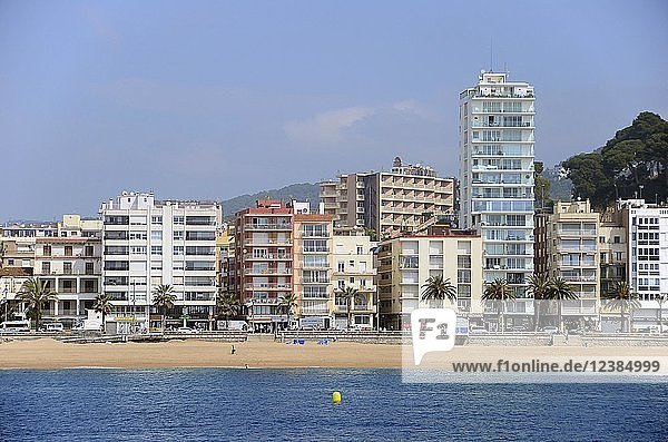 Hotels am Strand von Lloret de Mar  Costa Brava  Katalonien  Spanien  Europa