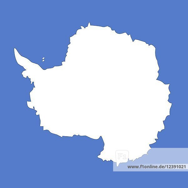 Offizielle Nationalflagge der Antarktis
