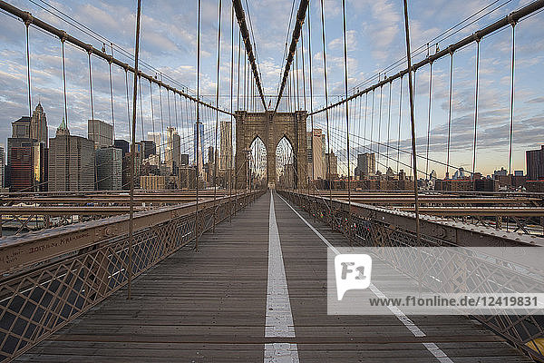 USA  New York City  Brooklyn Bridge