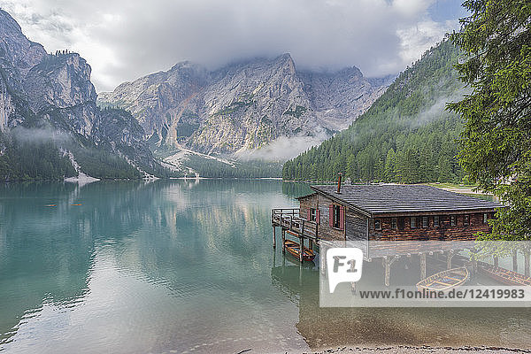 Italy  South Tyrol  Dolomites  Lago di Braies  Fanes-Sennes-Prags Nature Park