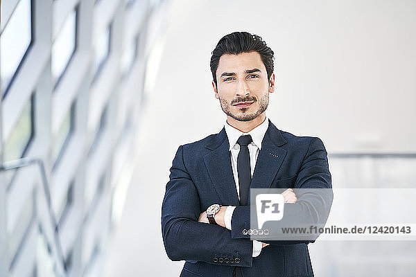 Portrait of confident young businessman