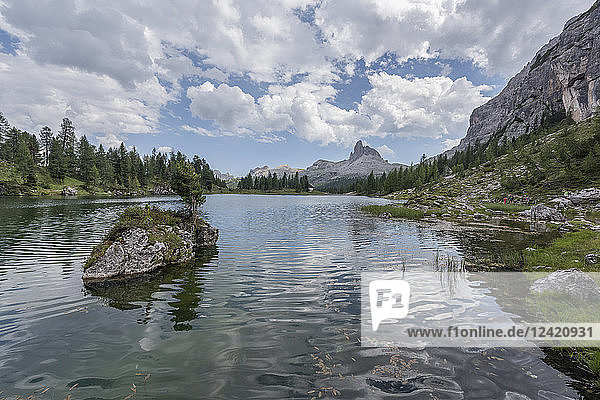 Italy  Braies Dolomites  Lago di Federa  Croda da Lago  Cortina d'Ampezzo