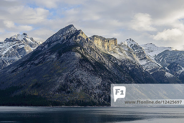 Canada  Alberta  Banff  Mountains and Lake Minnewanka