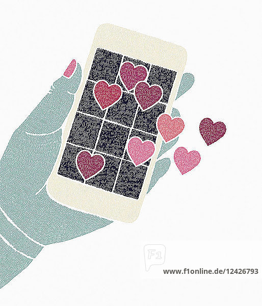 Using smart phone for internet dating