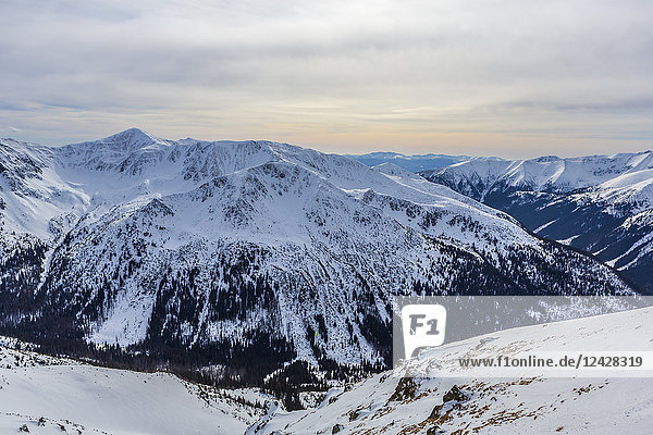 Majestätische Landschaft der Tatra im Winter  Zakopane  Woiwodschaft Malopolskie  Polen