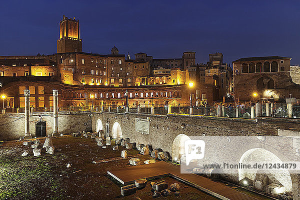 Trajan's Markets Torre delle Milizie Turm Trajan's Forum (Foro di Trajano) UNESCO World Heritage Site Rome Lazio Italy Europe