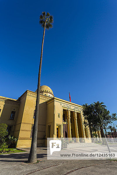 View of Royal Theatre on Avenue Mohammed VI Marrakesh Morocco North Africa Africa
