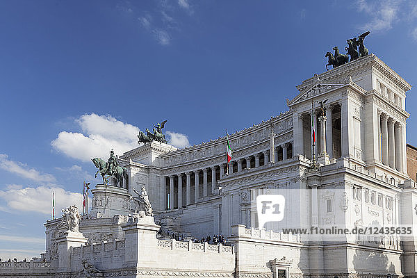 Vittoriano  Nationaldenkmal Vittorio Emanuel  Piazza Venezia  Rom  Latium  Italien  Europa