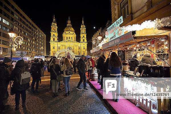 Christmas markets  Budapest  Hungary  Europe