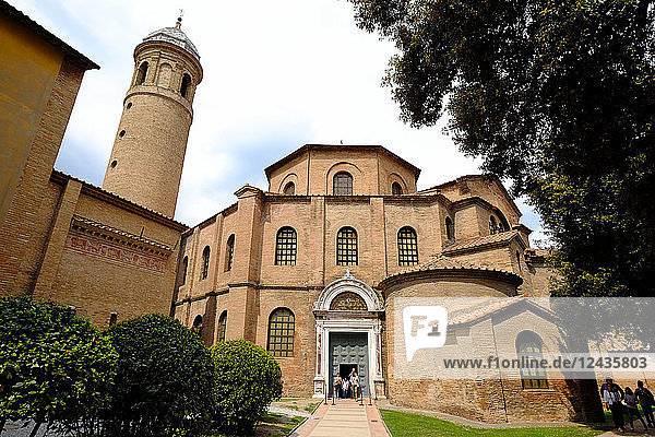 Die Basilika San Vitale  UNESCO-Weltkulturerbe  Ravenna  Emilia-Romagna  Italien  Europa