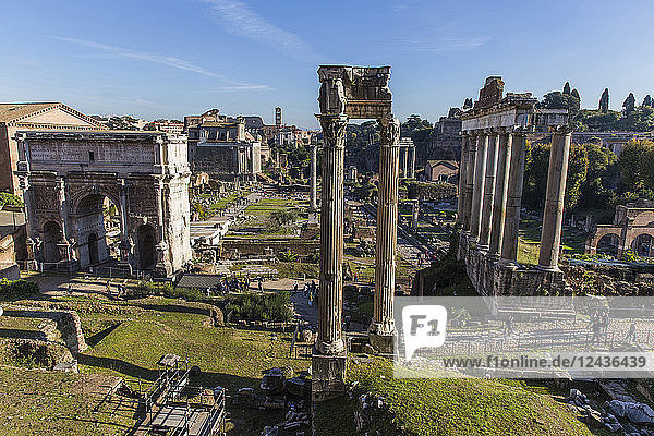 Roman Forum  UNESCO World Heritage Site  Rome  Lazio  Italy  Europe
