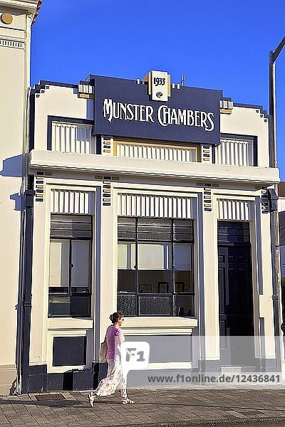 Munster Chambers Art Deco Gebäude  Napier  Hawkes Bay  Nordinsel  Neuseeland  Pazifik
