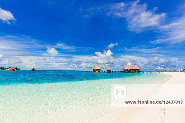 Wunderschöne Kulisse im Conrad Maldives Rangali Island  Malediven  Indischer Ozean  Asien