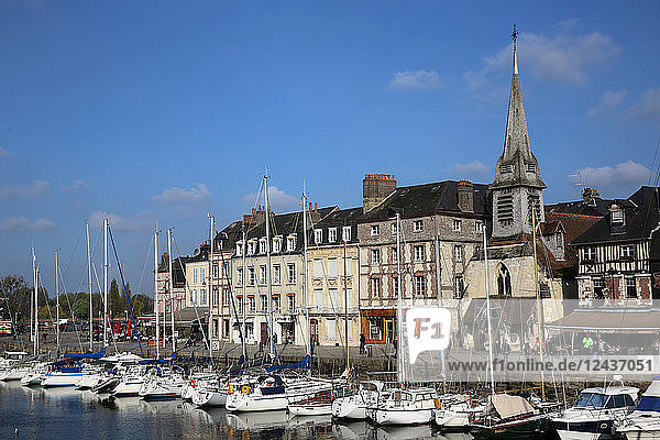 Hafen  Honfleur  Normandie  Frankreich  Europa