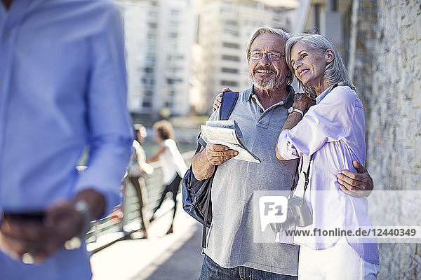 Senior couple taking a city break
