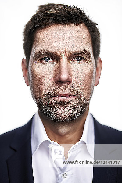 Portrait of serious man
