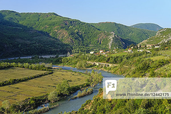 Albania  Elbasan  near Librazhd  Shkumbin Valley  Shkumbin river