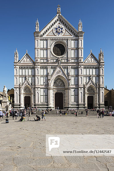 Basilica of the Holy Cross  Piazza de Santa Croce; Florence  Tuscany  Italy