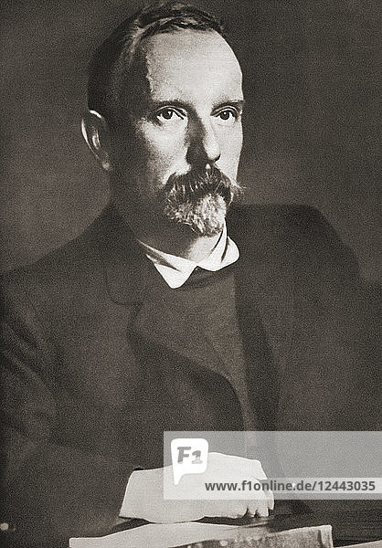 Pierre-Jules Renard  alias Jules Renard  1864 - 1910. Französischer Autor. Nach einem zeitgenössischen Druck.