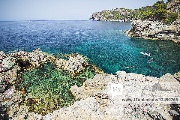 Scenic View Of The Beach On The Coast Of Mallorca
