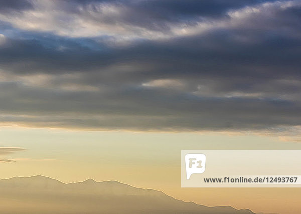 Scenic Blick auf den Himmel über dem Salt Lake Valley in Utah