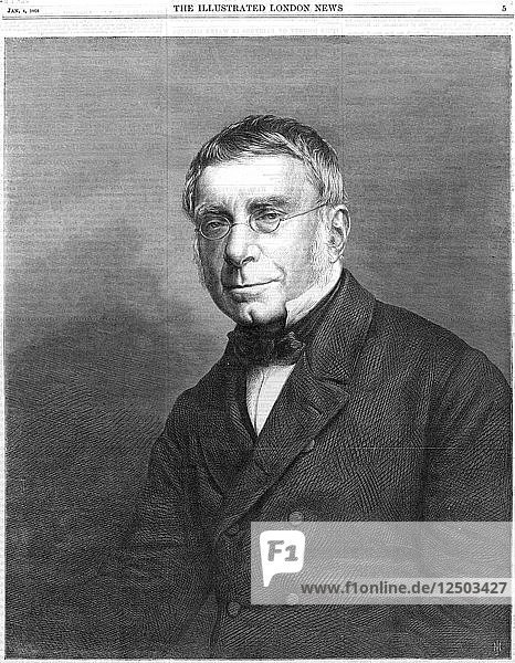 George Biddell Airy  English astronomer and geophysicist  1868. Artist: Unknown