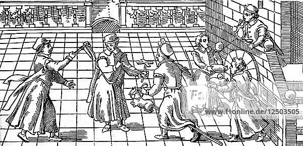 Childrens games in the 16th century. Artist: Unknown