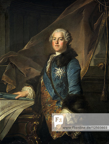 Porträt des Marquis de Marigny  1755. Künstler: Louis Tocque