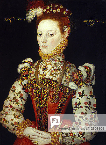 Eine junge Frau  1569. Künstler: Anon