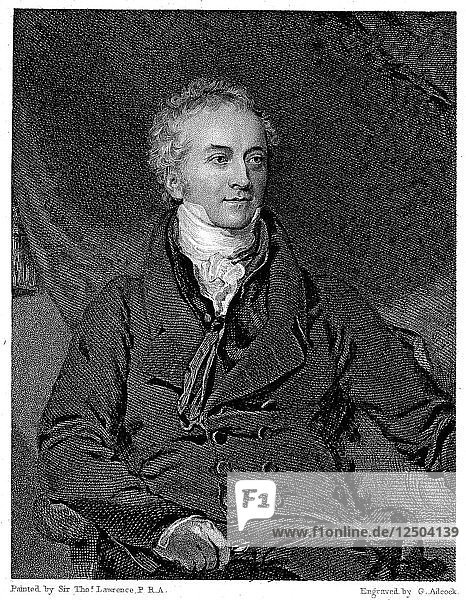 Thomas Young (1773-1829)  English physicist and Egyptologist. Artist: GH Adcock