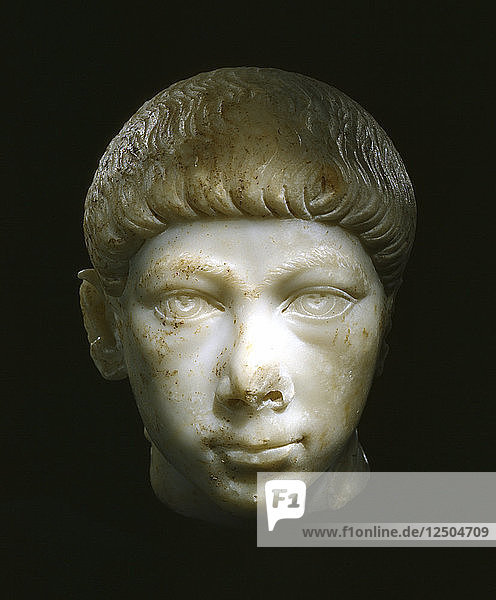 Valentinian II. oder Gratian  römische Kaiser des 4. Jahrhunderts. Künstler: Unbekannt
