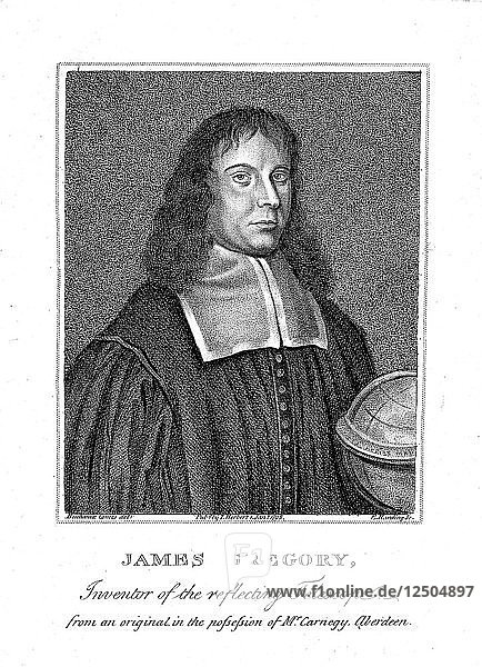 James Gregory  17th century Scottish mathematician and astronomer. Artist: Unknown