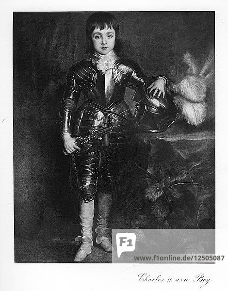 King Charles II as a boy  (1907). Artist: Unknown