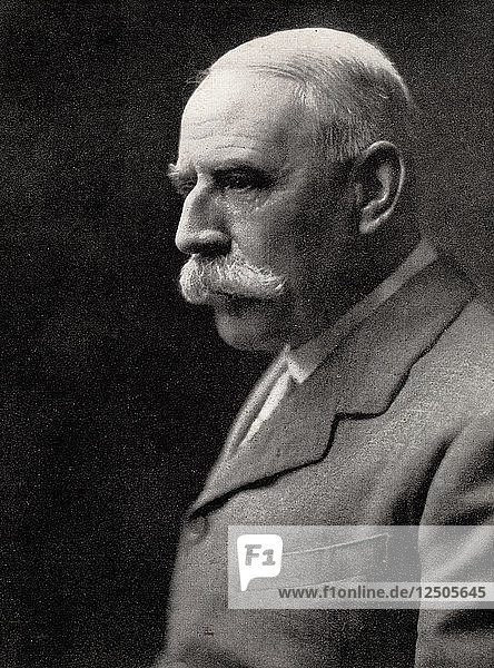 Sir Edward Elgar  (1857-1934)  englischer Komponist  Anfang des 20. Jahrhunderts. Künstler: Unbekannt